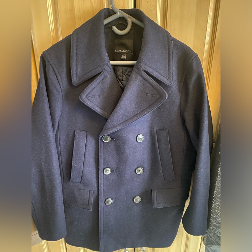 Banana Republic Dark Blue Men's Peacoat